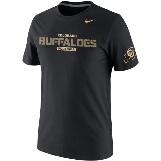 NIKE Mens Colorado Buffaloes Practice Team Issue Cotton Short Sleeve T Shirt  