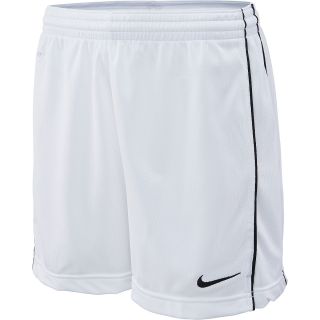 NIKE Womens Academy Knit Soccer Shorts   Size Xl, White/black