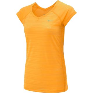 NIKE Womens Breeze Short Sleeve Running T Shirt   Size Small, Atomic