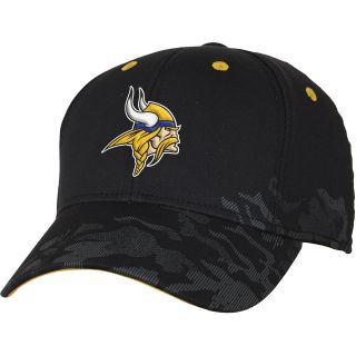 NFL Team Apparel Youth Minnesota Vikings Shield Back Black Cap   Size Youth,