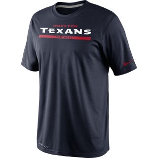 NIKE Mens Houston Texans Legend Elite Font T Shirt   Size Xl, Marine/carbon