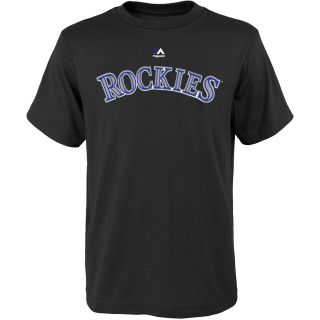 MAJESTIC ATHLETIC Youth Colorado Rockies Troy Tulowitzki Player Name And Number