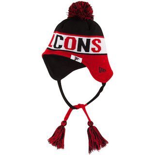 NEW ERA Mens Atlanta Falcons Crayon Box Knit Hat, Red