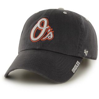 47 BRAND Mens Baltimore Orioles Charcoal Ice Clean Up Adjustable Cap   Size