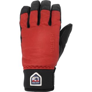 HESTRA Alpine Touch Gloves   Size 7, Red/black