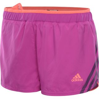 adidas Womens Supernova Running Shorts   Size Large, Vivid Pink