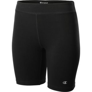 CHAMPION Womens Double Dry Fitted Bike Shorts   Size Xl, Black