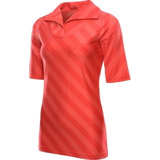 NIKE Womens Sport Stripe Half Zip Short Sleeve Golf Shirt   Size XS/Extra