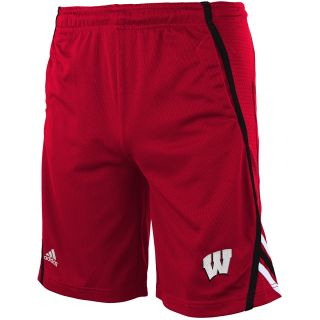 adidas Youth Wisconsin Badgers ClimaLite Sideline Shorts   Size Large