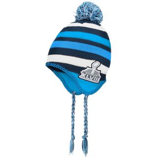 NFL Team Apparel Youth Super Bowl XLVIII Tassel Pom Knit Hat   Size Youth, Navy