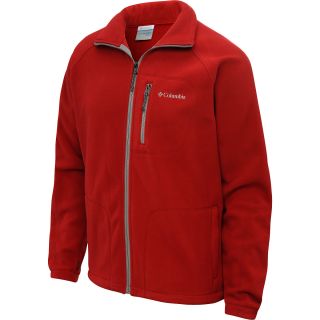 COLUMBIA Mens Fast Trek II Full Zip Fleece Jacket   Size Small, Rocket Red