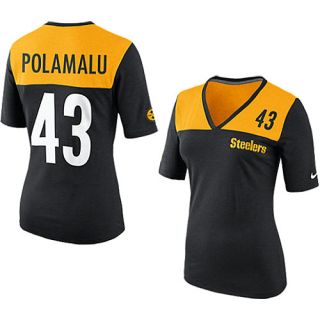 NIKE Womens Pittsburgh Steelers Troy Polamalu My Player Name And Number T 