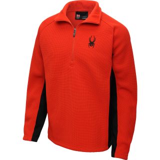 SPYDER Mens Outbound 1/2 Zip Midweight Core Sweater   Size Large, Volcano
