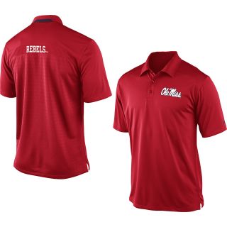 NIKE Mens Mississippi Rebels Dri FIT Coaches Polo   Size Small, Red