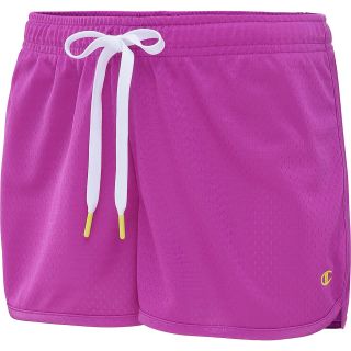 CHAMPION Womens Authentic 2.5 Novelty Shorts   Size Small, Raspberry Htr