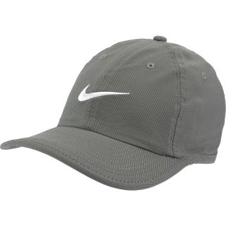NIKE Mens Heritage Twill Adjustable Hat, Grey/black