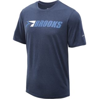 BROOKS Mens EZ T III Retro Brooks Short Sleeve Running T Shirt   Size Large,