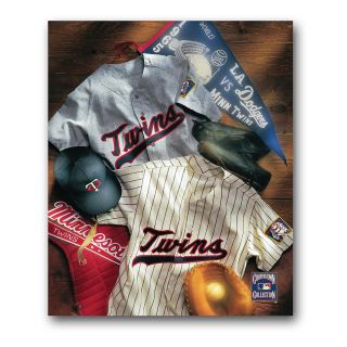 Artissimo Minnesota Twins Vintage Jersey Collage 22X28 Canvas (ARTBBMINV22)