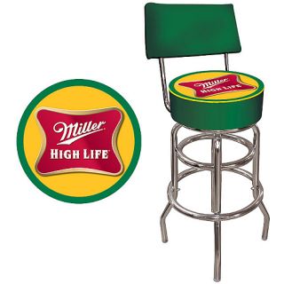 Miller High Life Padded Bar Stool with Back (MHL1100)