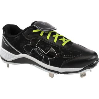 UNDER ARMOUR Womens Glyde ST Softball Cleats   Size 8b, Black/white