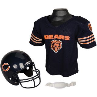 FRANKLIN Youth Chicago Bears Helmet And Jersey Set, White/blue/orange