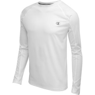 CHAMPION Mens Vapor PowerTrain Heathered Long Sleeve T Shirt   Size 2xl, White