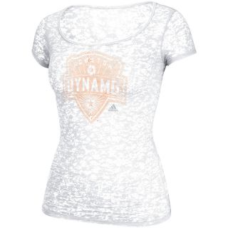 adidas Womens Houston Dynamo Scoop Neck Angle Short Sleeve T Shirt   Size Xl,