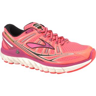 BROOKS Womens Transcend Running Shoes   Size 6.5, Pink/black