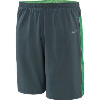 NIKE Mens SW Two in One 9 Running Shorts   Size 2xl, Armory Blue/green