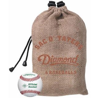 Diamond Sports Drawstring Burlap Bag with 6 Baseballs (SAC O TATERS)