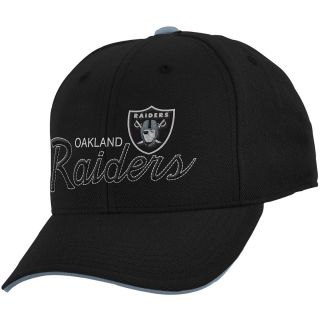 NFL Team Apparel Youth Oakland Raiders Structured Adjustable Cap   Size Youth