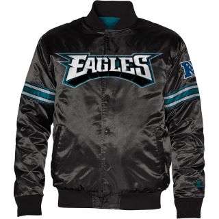 Philadelphia Eagles Logo Black Jacket (STARTER)   Size Large