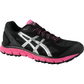 ASICS Womens GEL Scram Trail Running Shoes   Size 5, Black/silver/pink