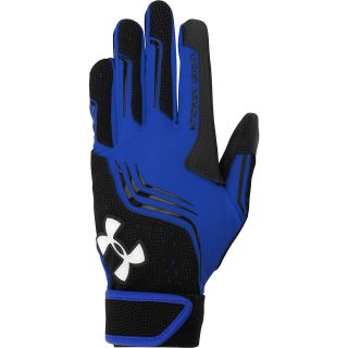 UNDER ARMOUR Adult Clean Up V Batting Gloves   Size Small, Royal/black