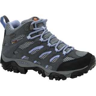 MERRELL Womens Moab Mid Waterproof Hiking Shoes   Size 5medium, Grey/peri