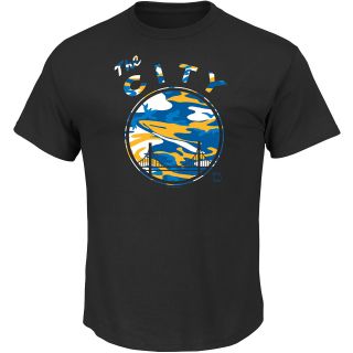 MAJESTIC ATHLETIC Mens Golden State Warriors HWC Team Color Camo Short Sleeve