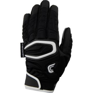 CUTTERS Adult S60 ShockSkin Gamer Football Receiver Gloves   Size Xl, Black