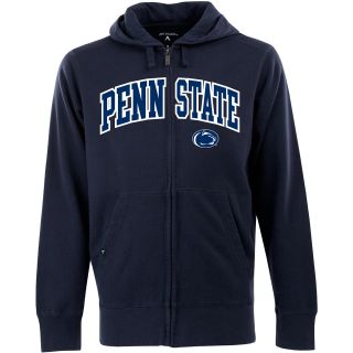 Antigua Mens Penn State Nittany Lions Full Zip Hooded Applique Sweatshirt  
