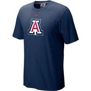 NIKE Mens Arizona Wildcats Classic Logo Short Sleeve T Shirt   Size Xl, Navy