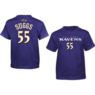 NFL Team Apparel Youth Baltimore Ravens Terrell Suggs Primary Gear Name And