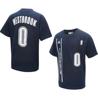 adidas Youth Oklahoma Thunder Russell Westbrook 3rd Player Short Sleeve T Shirt