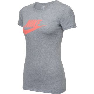 NIKE Womens Icon Short Sleeve T Shirt   Size XS/Extra Small, Dk.grey Heather