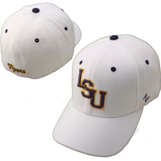 Zephyr Louisiana State University Tigers DH Fitted Hat   White   Size 7 1/4,