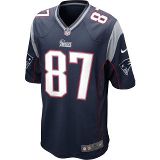 NIKE Mens New England Patriots Rob Gronkowski Game Team Color Jersey   Size
