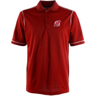Antigua New Jersey Devils Mens Icon Polo   Size Large, Dark Red/white (ANT