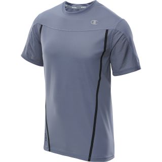 CHAMPION Mens PerforMax Short Sleeve T Shirt   Size Large, Folkstone Grey