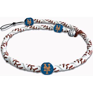 Gamewear New York Mets Classic Frozen Rope Genuine Baseball Leather Necklace