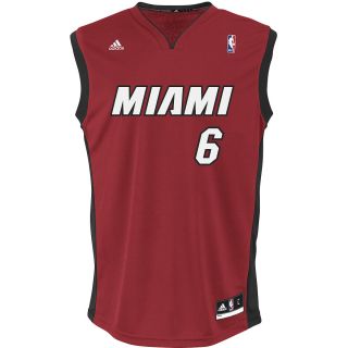 adidas Mens Miami Heat LeBron James Revolution 30 Alternate Replica Jersey  