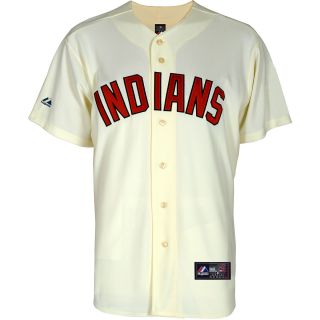 Majestic Athletic Cleveland Indians Blank Replica Alternate Ivory Jersey   Size