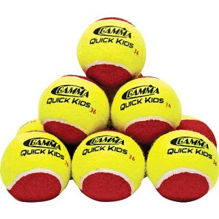 Gamma Quick Kids Oversize Low Compression Felt Balls for 36 Court (12 Pack)  